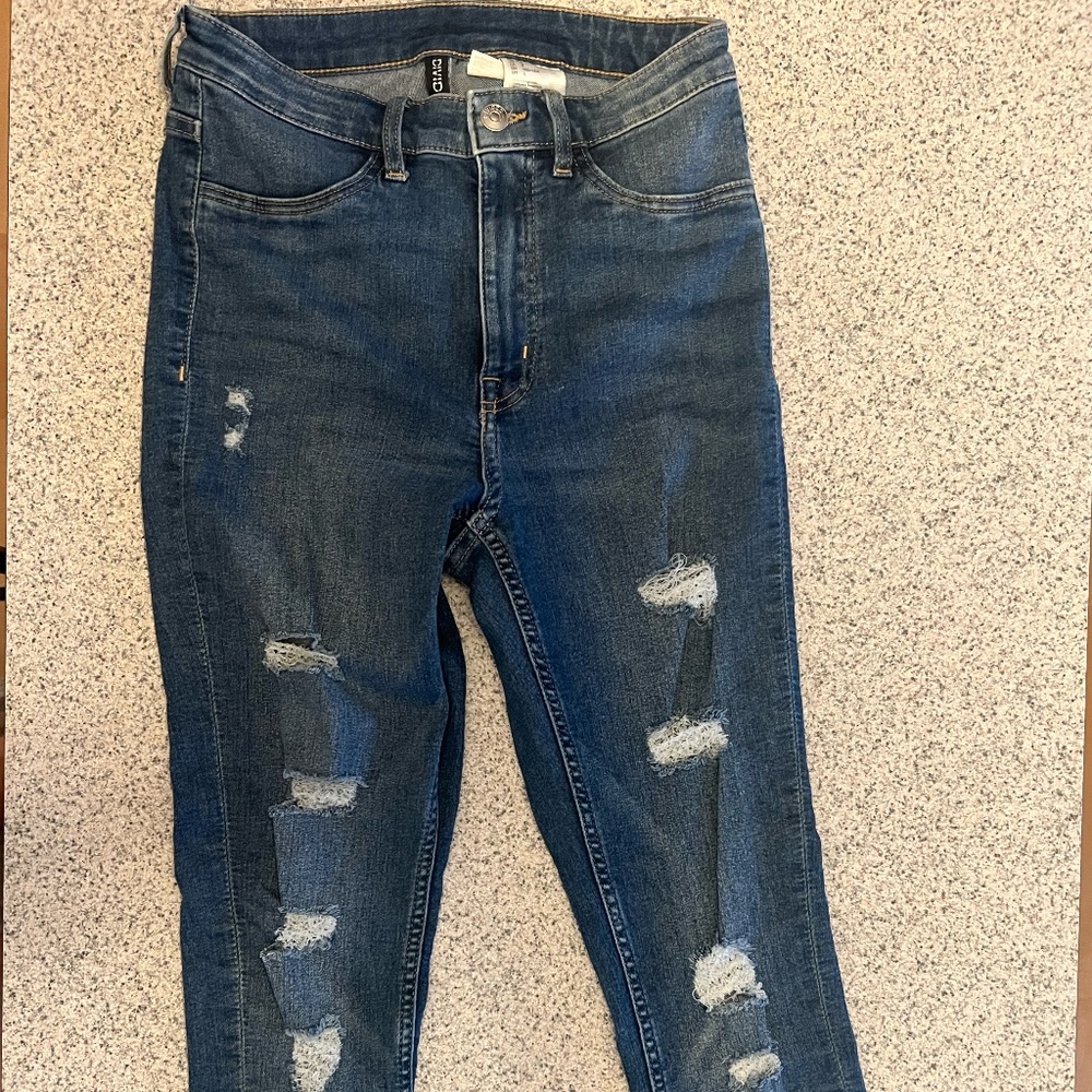 H&M ripped jeans